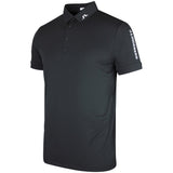 J.Lindeberg Golf Shirt - Tour Tech Slim Fit - Black SS26