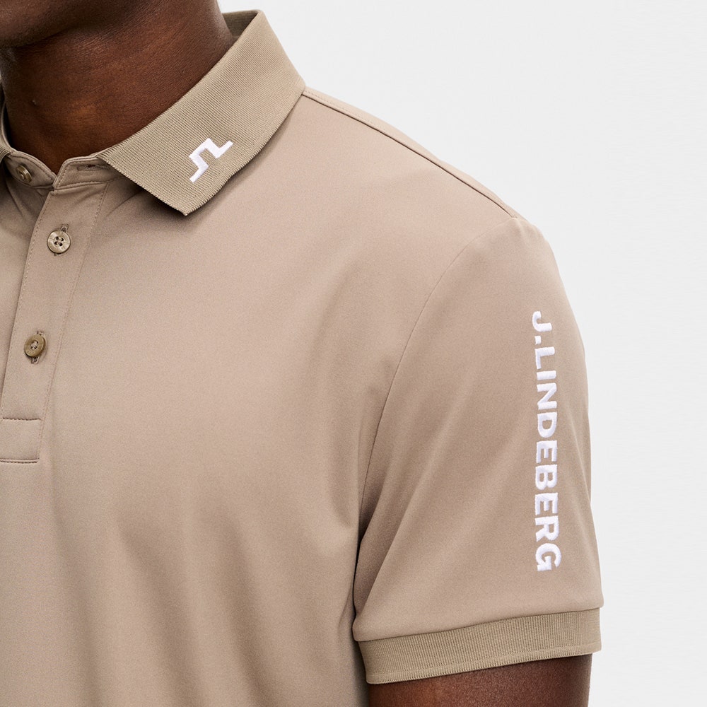 J.Lindeberg Golf Shirt - Tour Tech Slim Fit - Brindle SS26