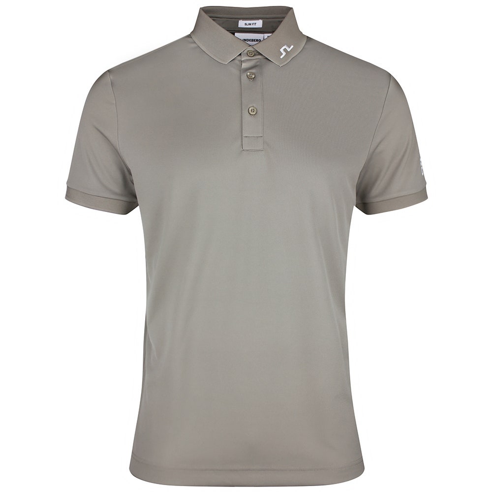 J.Lindeberg Golf Shirt - Tour Tech Slim Fit - Brindle SS26