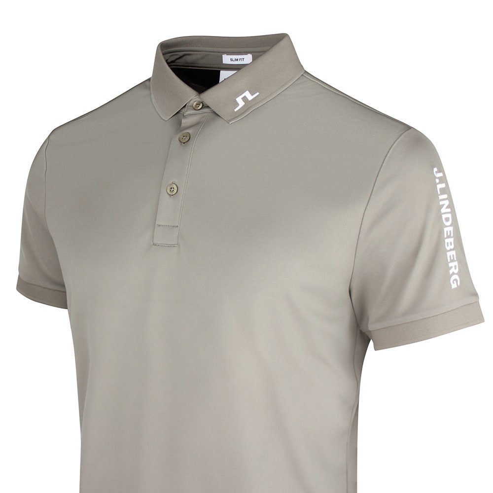 J.Lindeberg Golf Shirt - Tour Tech Slim Fit - Brindle SS26