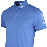 J.Lindeberg Golf Shirt - Tour Tech Slim Fit - Federal Blue SS26