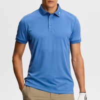 J.Lindeberg Golf Shirt - Tour Tech Slim Fit - Federal Blue SS26