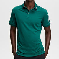 J.Lindeberg Golf Shirt - Tour Tech Slim Fit - Forest Biome AW26