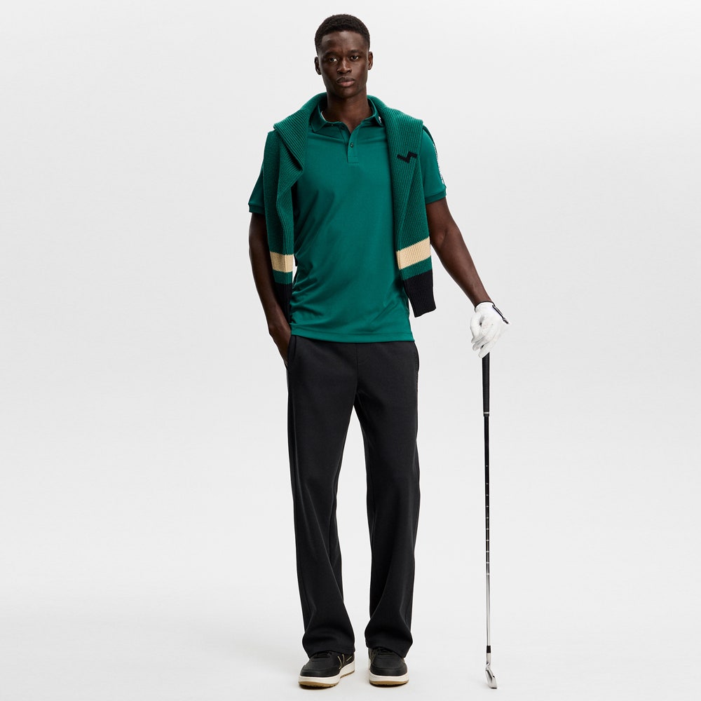 J.Lindeberg Golf Shirt - Tour Tech Slim Fit - Forest Biome AW26