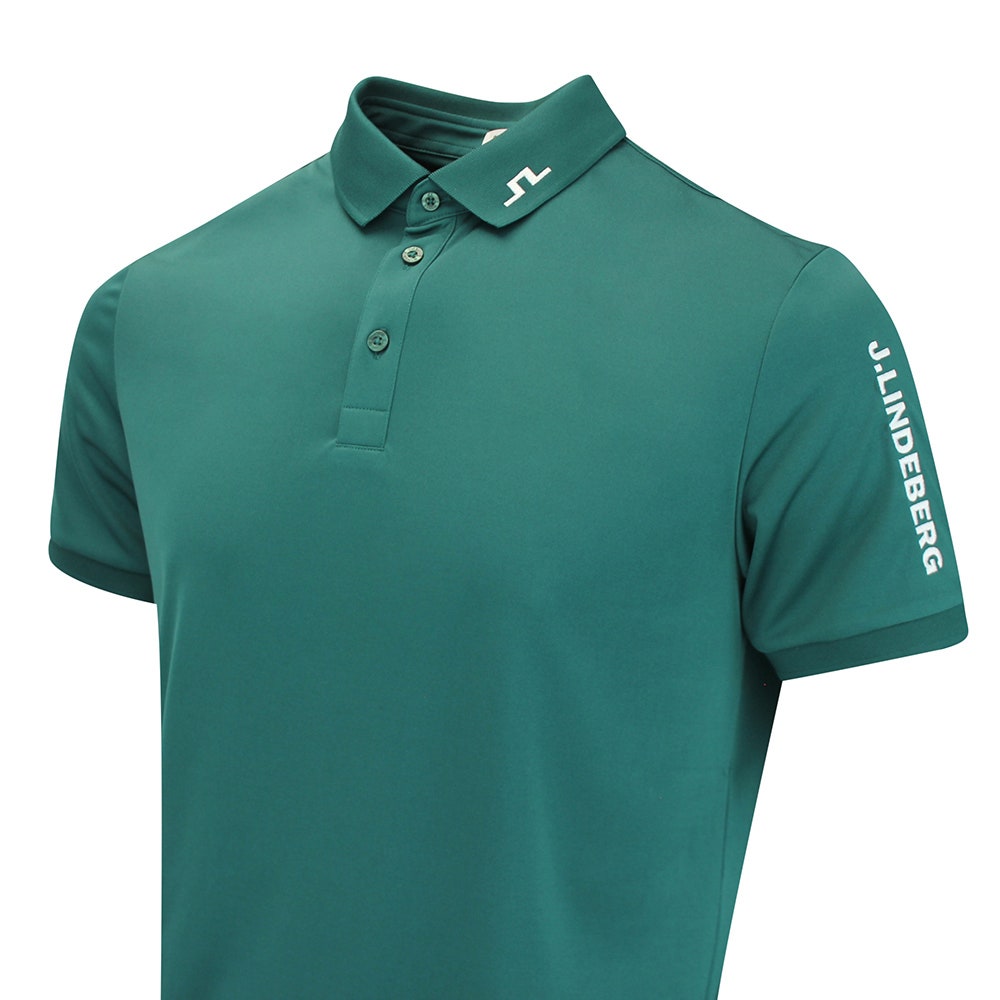 J.Lindeberg Golf Shirt - Tour Tech Slim Fit - Forest Biome AW26
