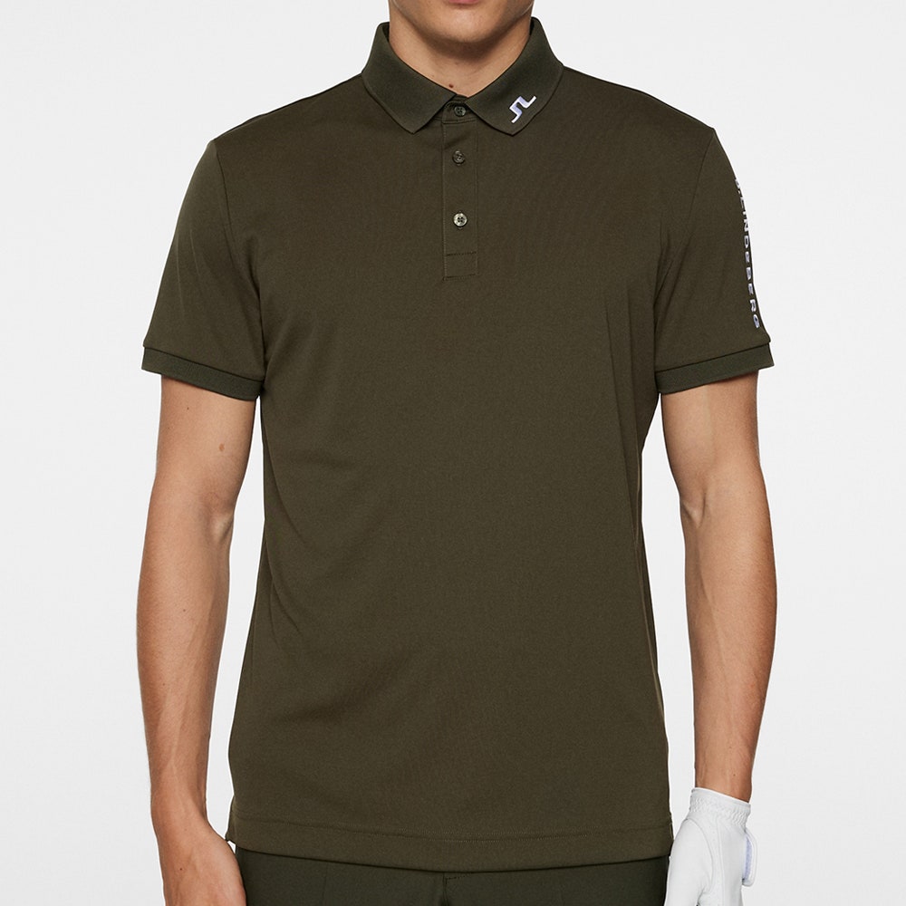 J.Lindeberg Golf Shirt - Tour Tech Slim Fit - Forest Green AW25