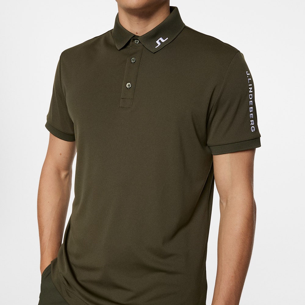 J.Lindeberg Golf Shirt - Tour Tech Slim Fit - Forest Green AW25
