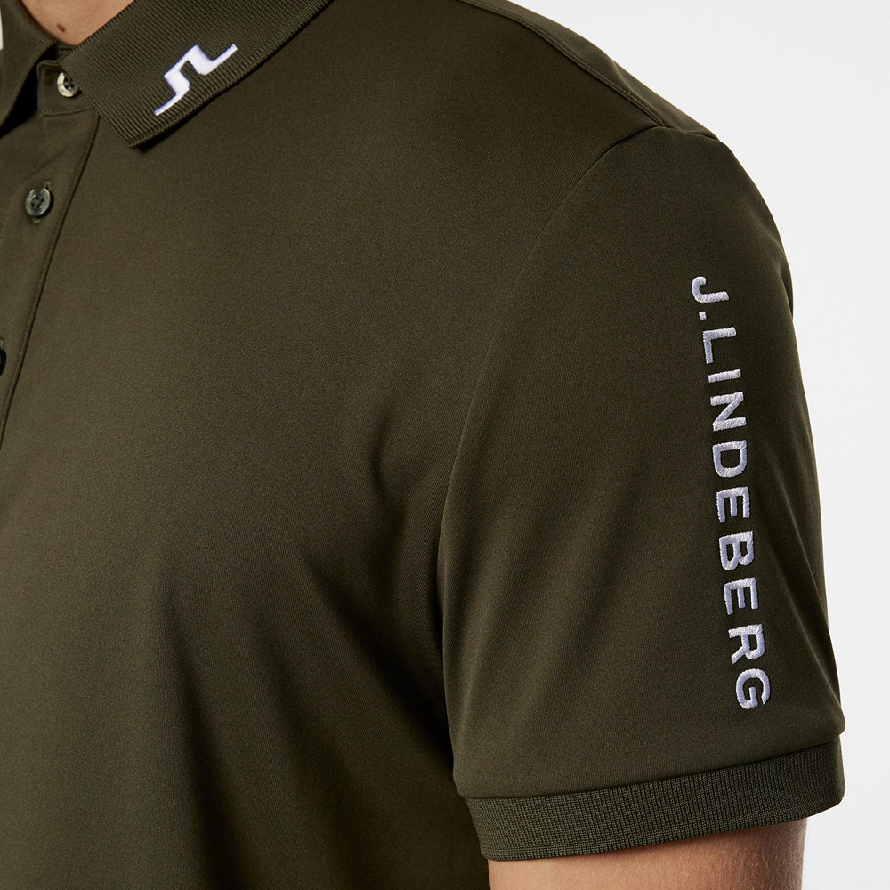 J.Lindeberg Golf Shirt - Tour Tech Slim Fit - Forest Green AW25