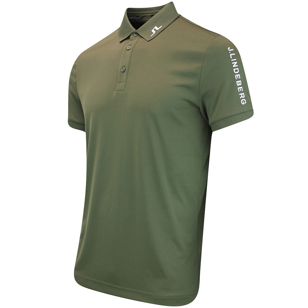J.Lindeberg Golf Shirt - Tour Tech Slim Fit - Forest Green AW25