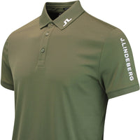 J.Lindeberg Golf Shirt - Tour Tech Slim Fit - Forest Green AW25