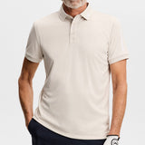 J.Lindeberg Golf Shirt - Tour Tech Slim Fit - Moonbeam SS26