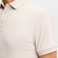 J.Lindeberg Golf Shirt - Tour Tech Slim Fit - Moonbeam SS26