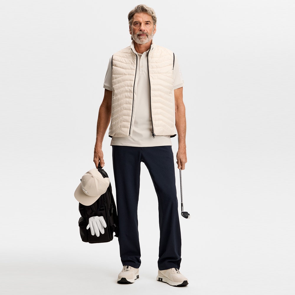 J.Lindeberg Golf Shirt - Tour Tech Slim Fit - Moonbeam SS26