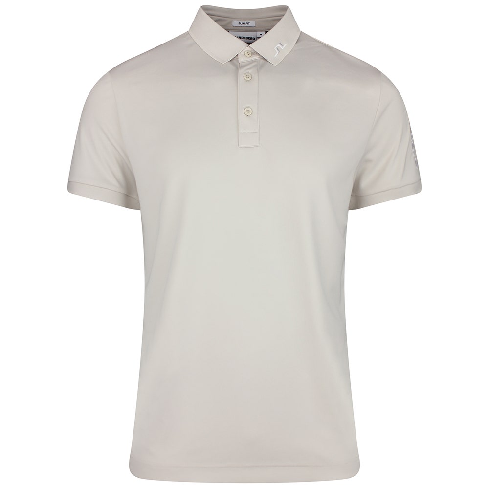 J.Lindeberg Golf Shirt - Tour Tech Slim Fit - Moonbeam SS26