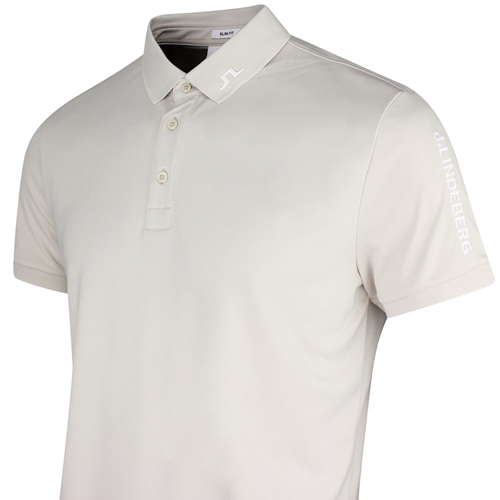 J.Lindeberg Golf Shirt - Tour Tech Slim Fit - Moonbeam SS26