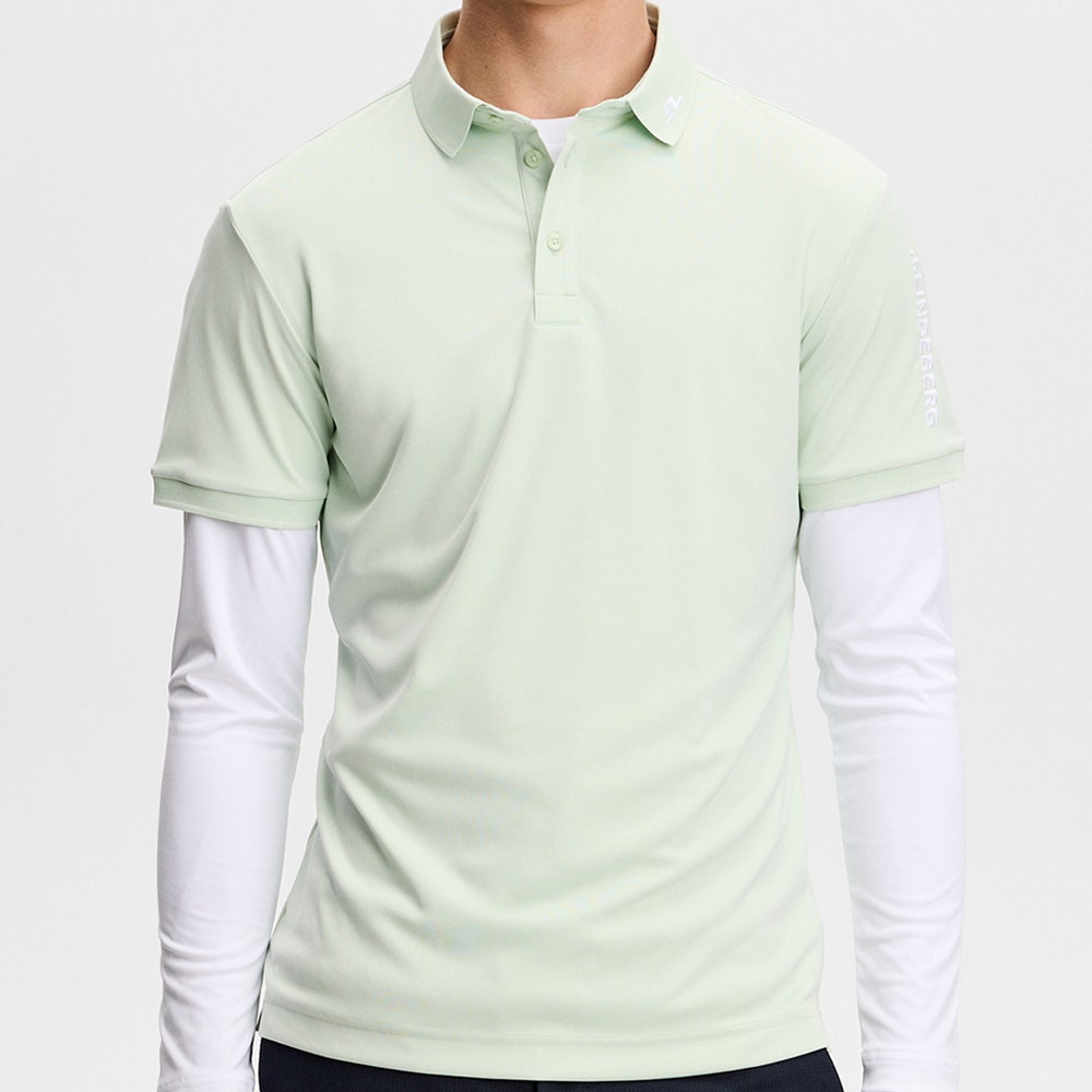 J.Lindeberg Golf Shirt - Tour Tech Slim Fit - Subtle Green AW26
