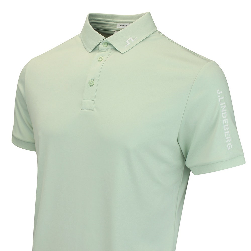 J.Lindeberg Golf Shirt - Tour Tech Slim Fit - Subtle Green AW26