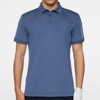 J.Lindeberg Golf Shirt - Tour Tech Slim Fit - Vintage Indigo AW25