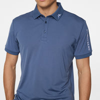 J.Lindeberg Golf Shirt - Tour Tech Slim Fit - Vintage Indigo AW25
