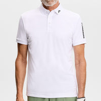 J.Lindeberg Golf Shirt - Tour Tech Slim Fit - White SS26