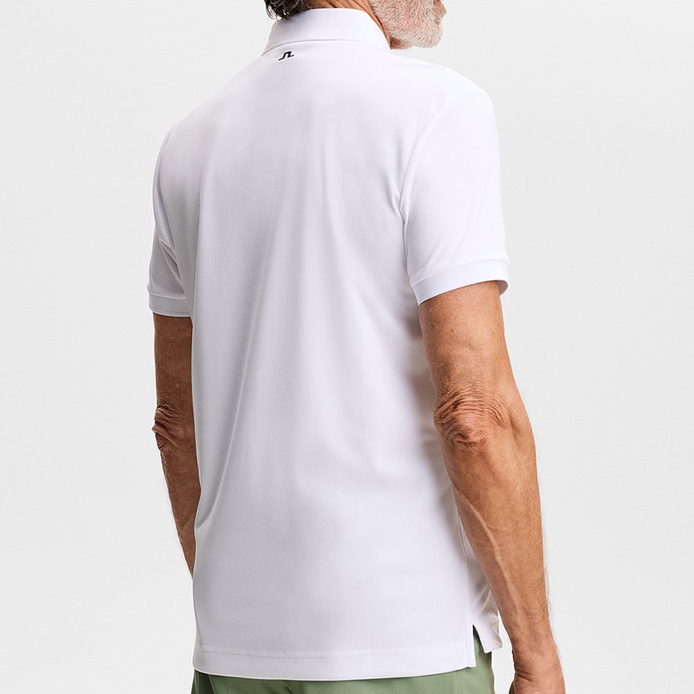 J.Lindeberg Golf Shirt - Tour Tech Slim Fit - White SS26