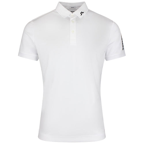 J.Lindeberg Golf Shirt - Tour Tech Slim Fit - White SS26