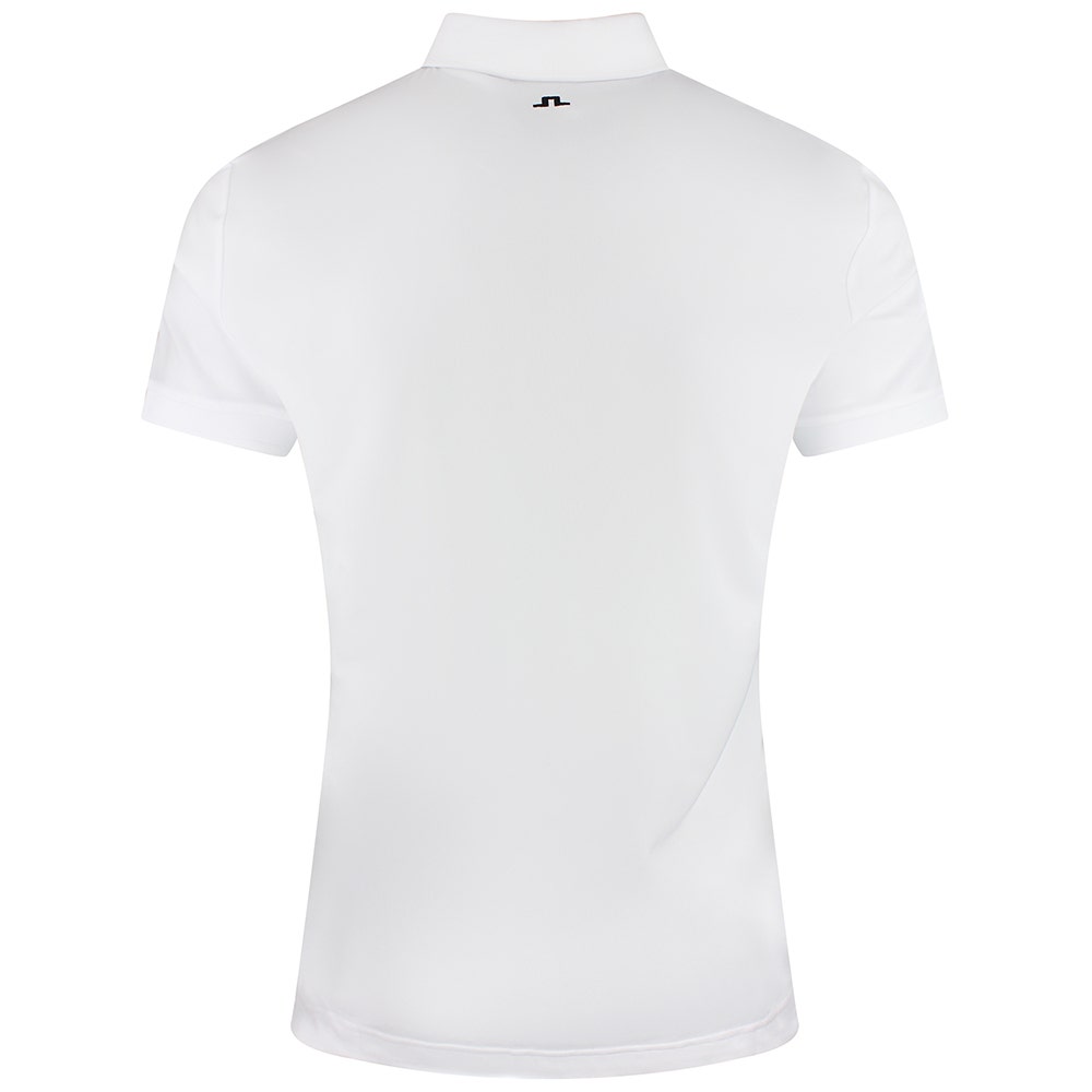 J.Lindeberg Golf Shirt - Tour Tech Slim Fit - White SS26