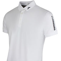 J.Lindeberg Golf Shirt - Tour Tech Slim Fit - White SS26