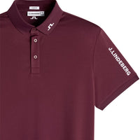 J.Lindeberg Golf Shirt - Tour Tech Slim Fit - Winetasting AW26