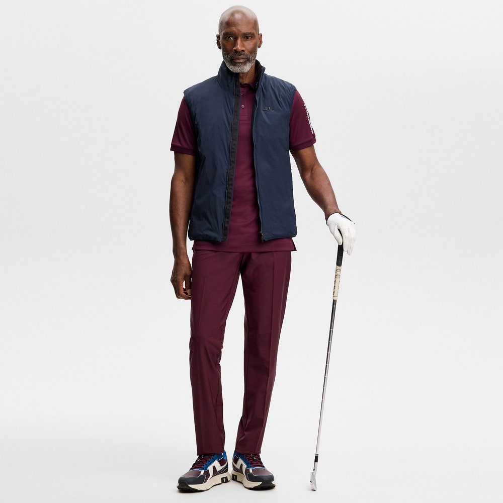 J.Lindeberg Golf Shirt - Tour Tech Slim Fit - Winetasting AW26