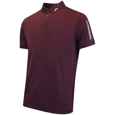 J.Lindeberg Golf Shirt - Tour Tech Slim Fit - Winetasting AW26