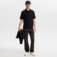 J.Lindeberg Golf Shirt - Trond Regular Fit Pique - Black SS26