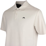 J.Lindeberg Golf Shirt - Trond Regular Fit Pique - Moonbeam SS26