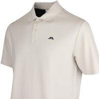 J.Lindeberg Golf Shirt - Trond Regular Fit Pique - Moonbeam SS26