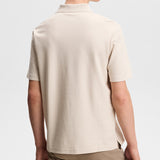 J.Lindeberg Golf Shirt - Trond Regular Fit Pique - Moonbeam SS26