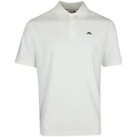 J.Lindeberg Golf Shirt - Trond Regular Fit Pique - Warm White SS26