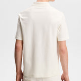 J.Lindeberg Golf Shirt - Trond Regular Fit Pique - Warm White SS26