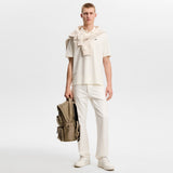 J.Lindeberg Golf Shirt - Trond Regular Fit Pique - Warm White SS26