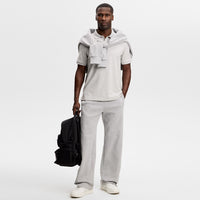 J.Lindeberg Golf Shirt - Verse Pique Reg. Fit - Light Grey Mel. AW26