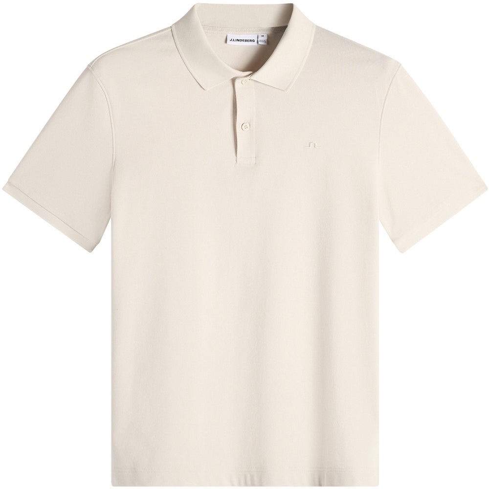 J.Lindeberg Golf Shirt - Verse Pique Reg. Fit - Moonbeam AW26