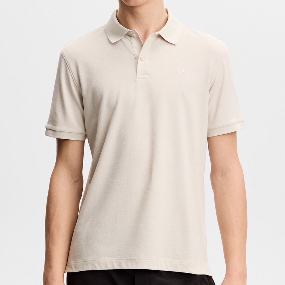 J.Lindeberg Golf Shirt - Verse Pique Reg. Fit - Moonbeam AW26
