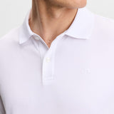 J.Lindeberg Golf Shirt - Verse Pique Reg. Fit - White AW26