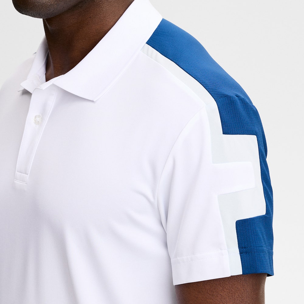 J.Lindeberg Golf Shirt - Viggo Regular Fit - White SH26