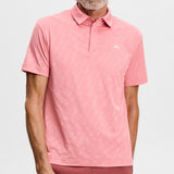 J.Lindeberg Golf Shirt - Wilhelm Regular Fit - Flamingo Plume SS26