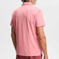 J.Lindeberg Golf Shirt - Wilhelm Regular Fit - Flamingo Plume SS26