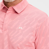 J.Lindeberg Golf Shirt - Wilhelm Regular Fit - Flamingo Plume SS26
