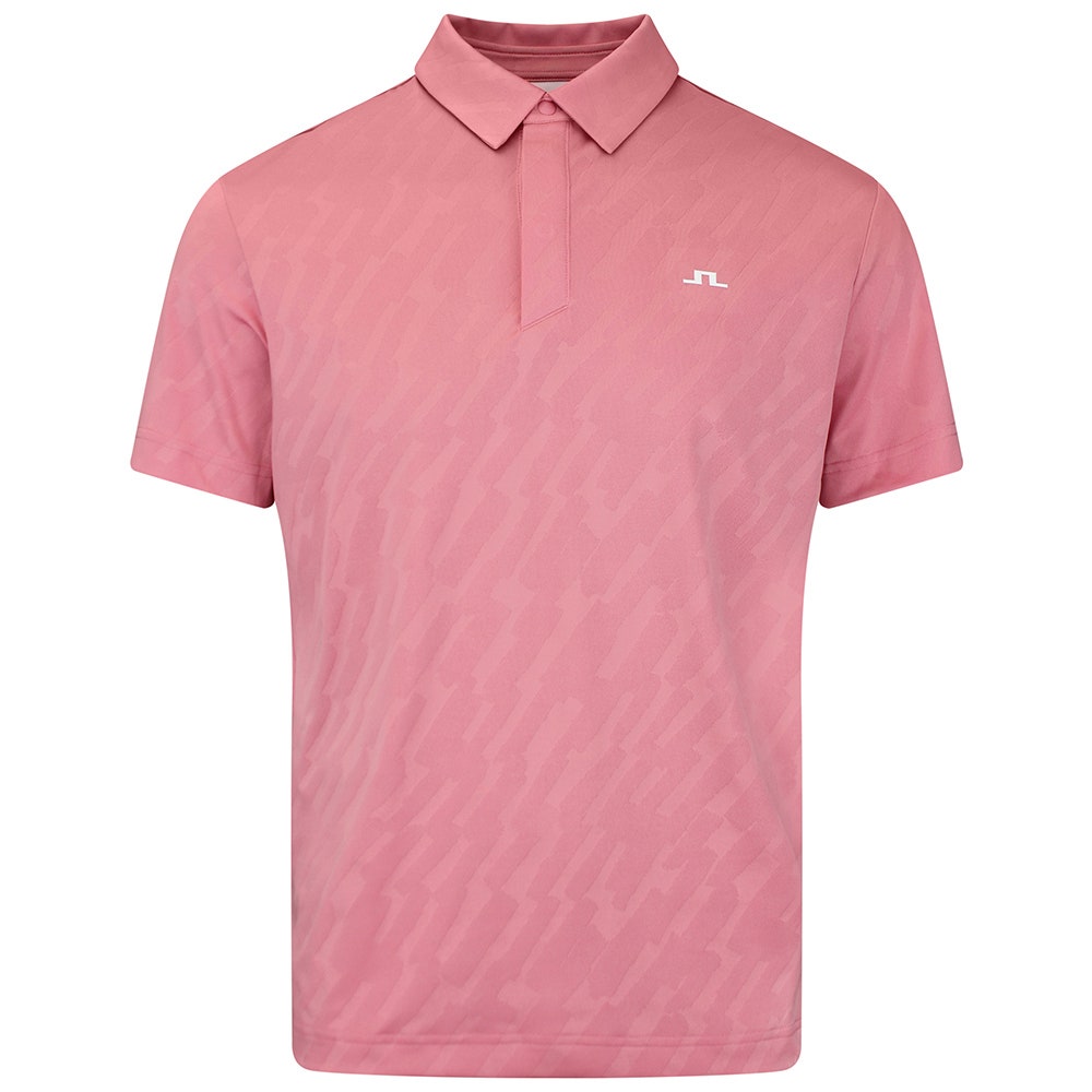 J.Lindeberg Golf Shirt - Wilhelm Regular Fit - Flamingo Plume SS26