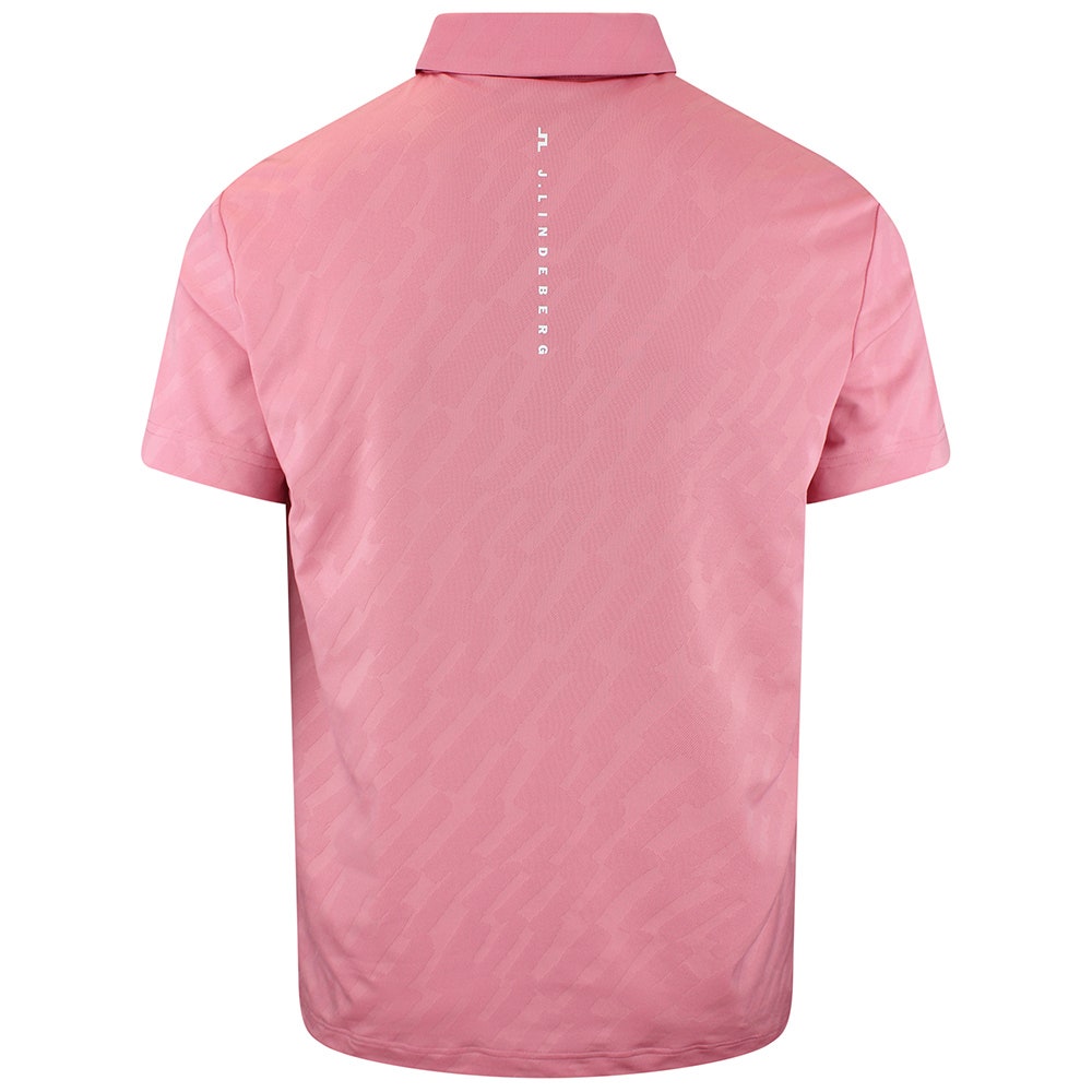 J.Lindeberg Golf Shirt - Wilhelm Regular Fit - Flamingo Plume SS26