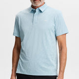 J.Lindeberg Golf Shirt - Wilhelm Regular Fit - Forget-Me-Not SS26