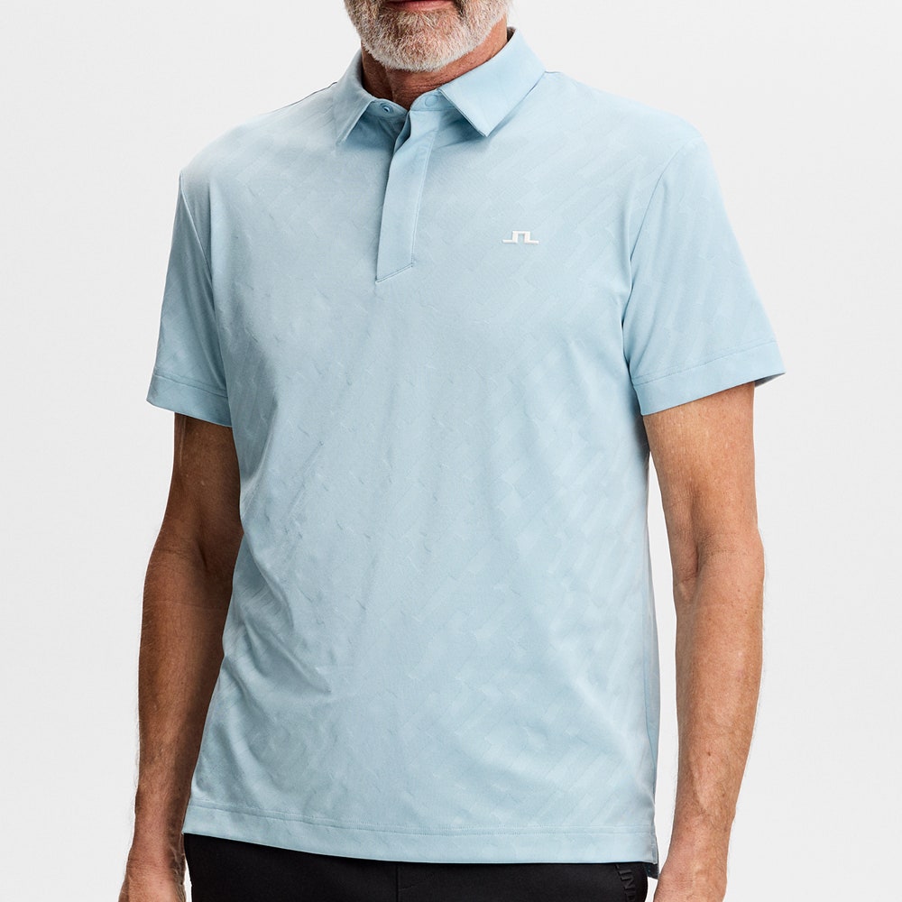 J.Lindeberg Golf Shirt - Wilhelm Regular Fit - Forget-Me-Not SS26